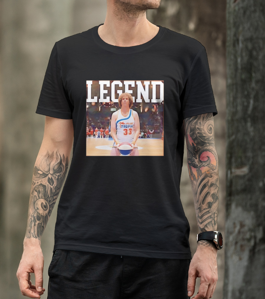 Legend Jackie Moon Flint Tropics 33 Basketball Semi Pro Movie T-Shirt