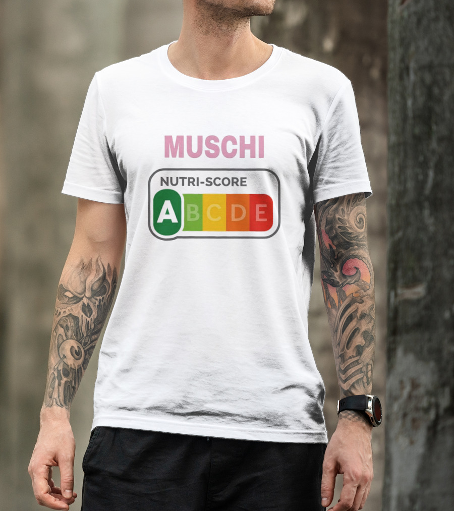 MUSCHI Nutri Score ABCDE European Food Nutrition Rating System T-Shirt