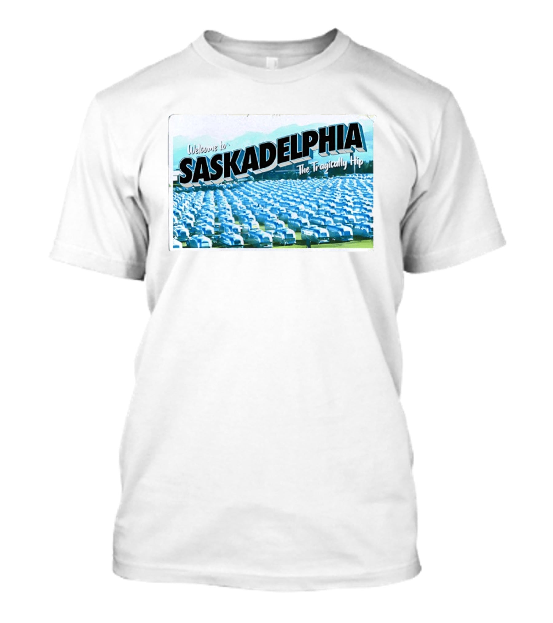 Welcome To Saskadelphia The Tragically Hip Iconic Music Tour T-Shirt