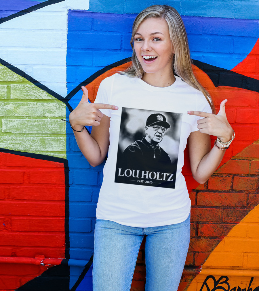 Lou Holtz 1937 2026 Notre Dame Coach Memorial T-Shirt