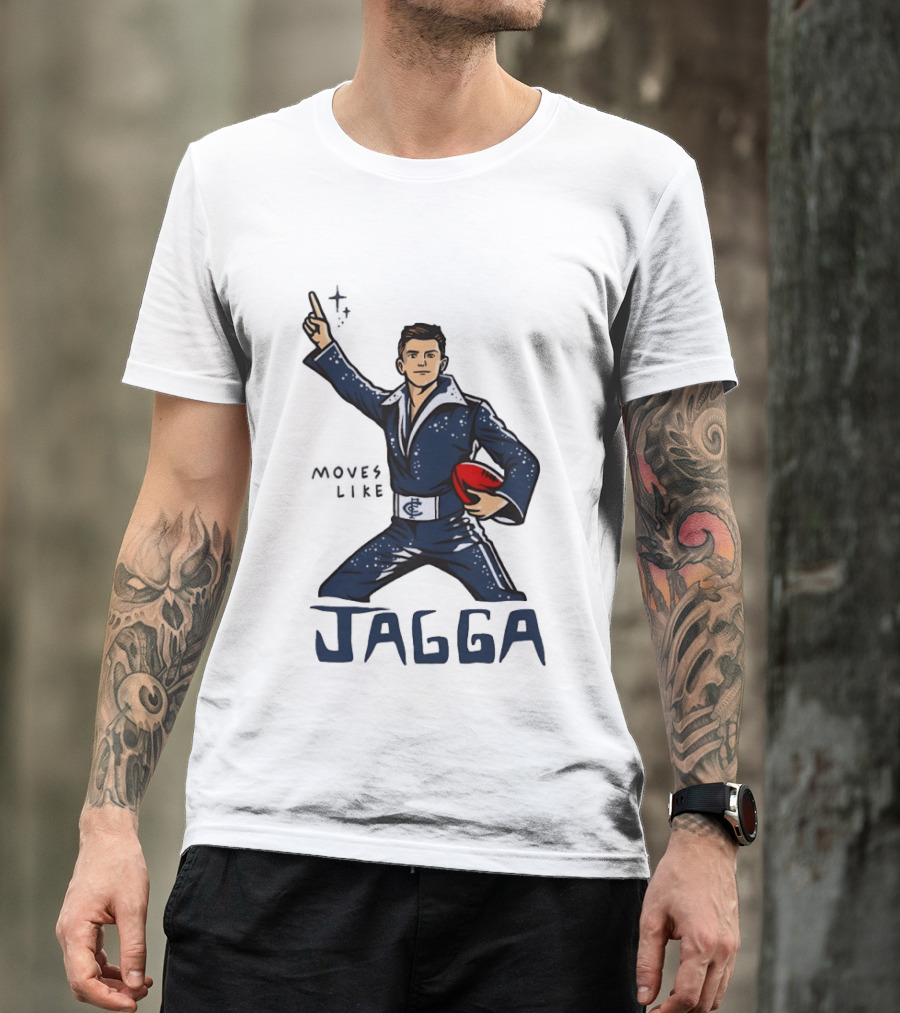 Jagga Moves Like Elvis Presley Carlton Football T-Shirt