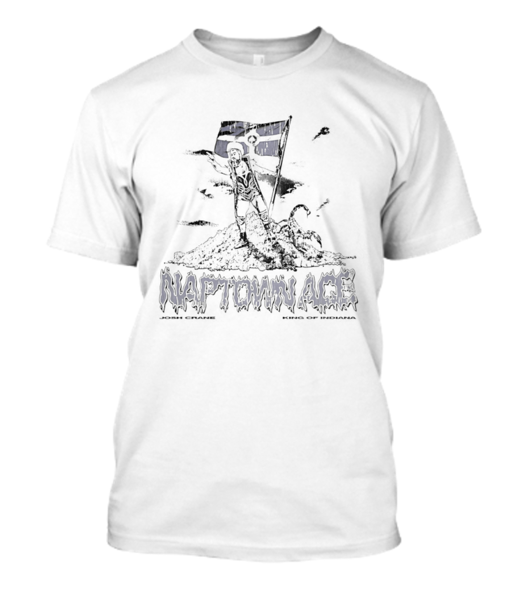 Naptown Ace Josh Crane King Of Indiana Flag Symbolism T-Shirt