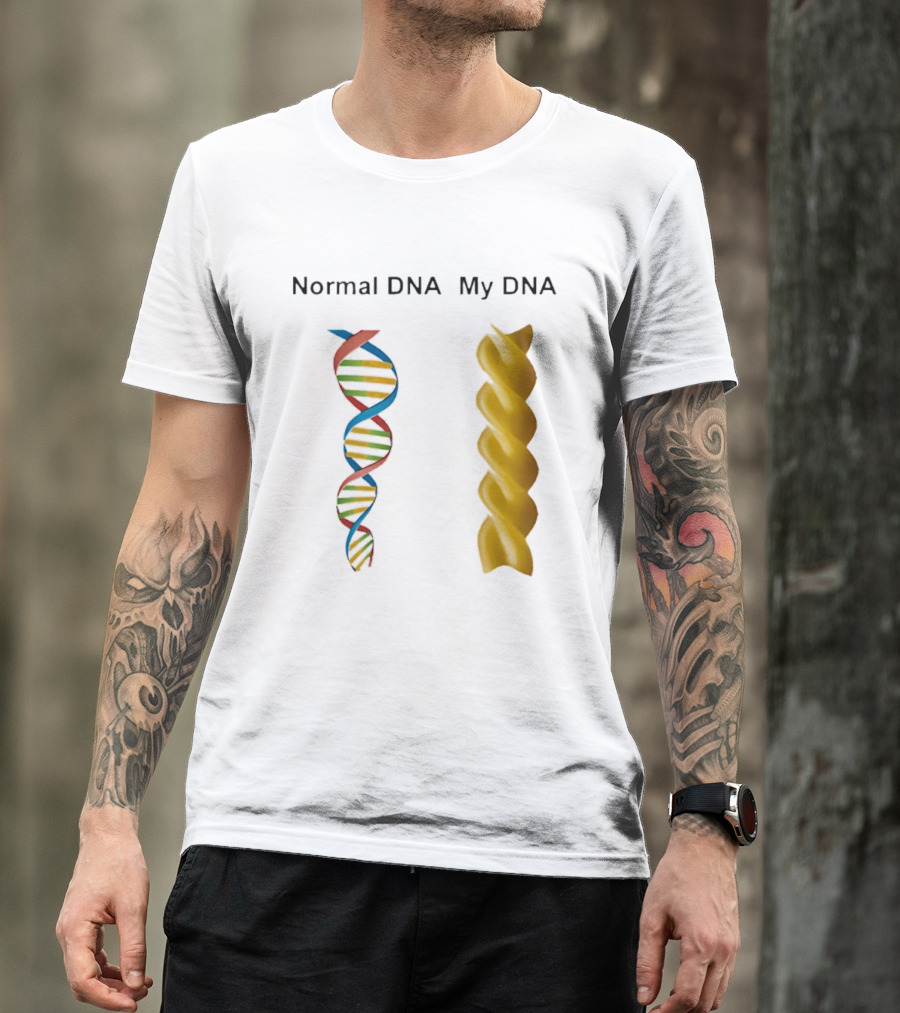 Normal DNA My DNA Fusilli Pasta Twist Humor T-Shirt