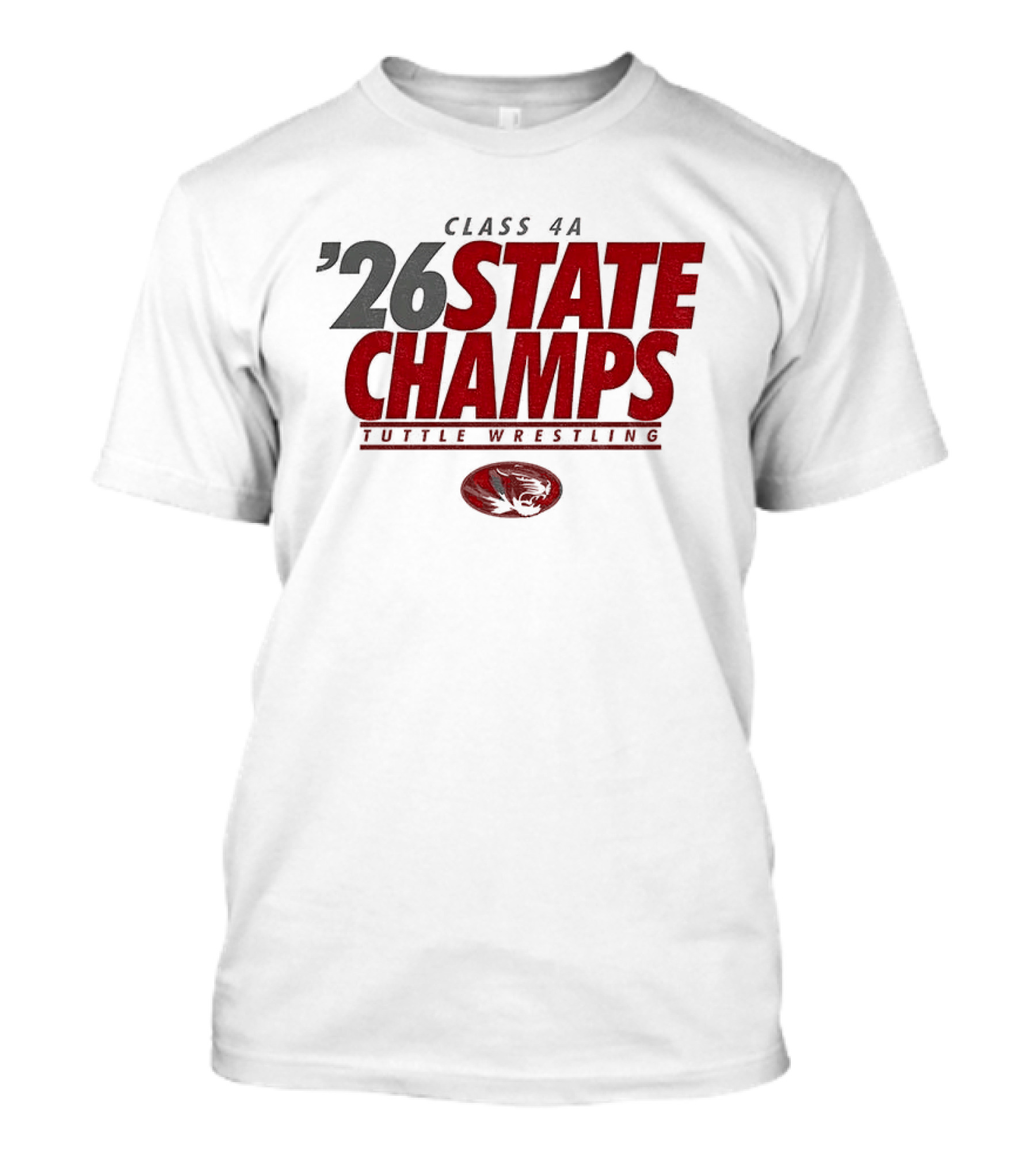 Tuttle Wrestling Class 4A State Champs 2026 T-Shirt