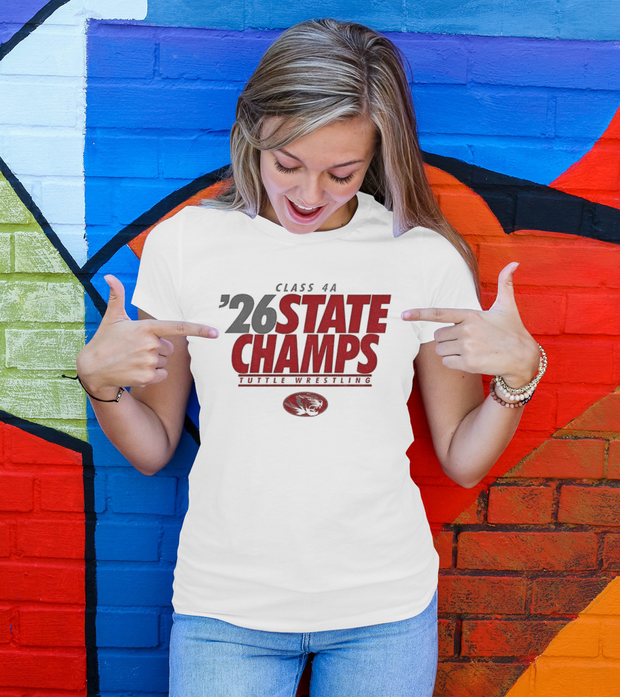 Tuttle Wrestling Class 4A State Champs 2026 T-Shirt