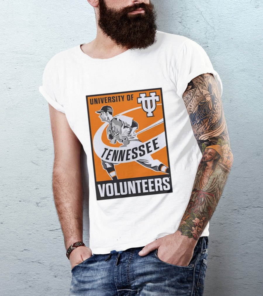 University Of Tennessee Volunteers Baseball Batter Icon UT T-Shirt
