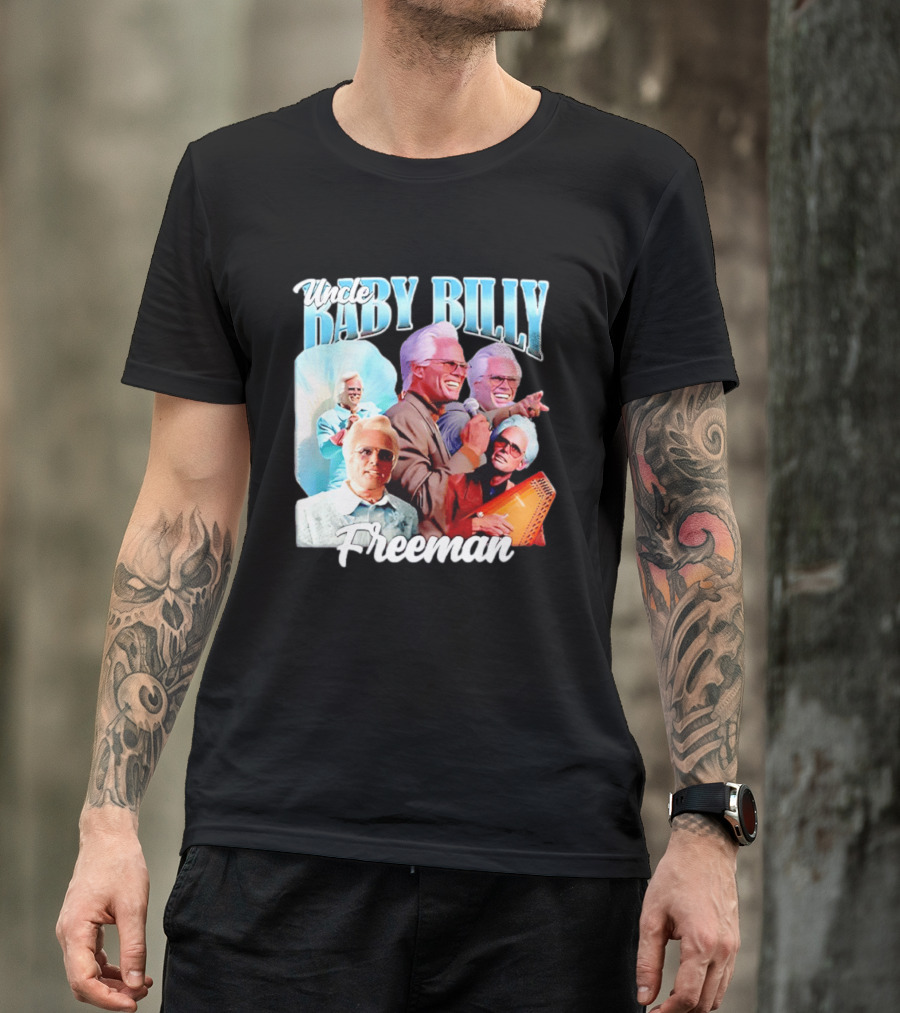 Uncle Baby Billy Freeman Character Collage T-Shirt