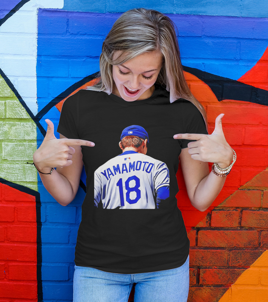 Yamamoto 18 Los Angeles Dodgers Baseball Jersey T-Shirt