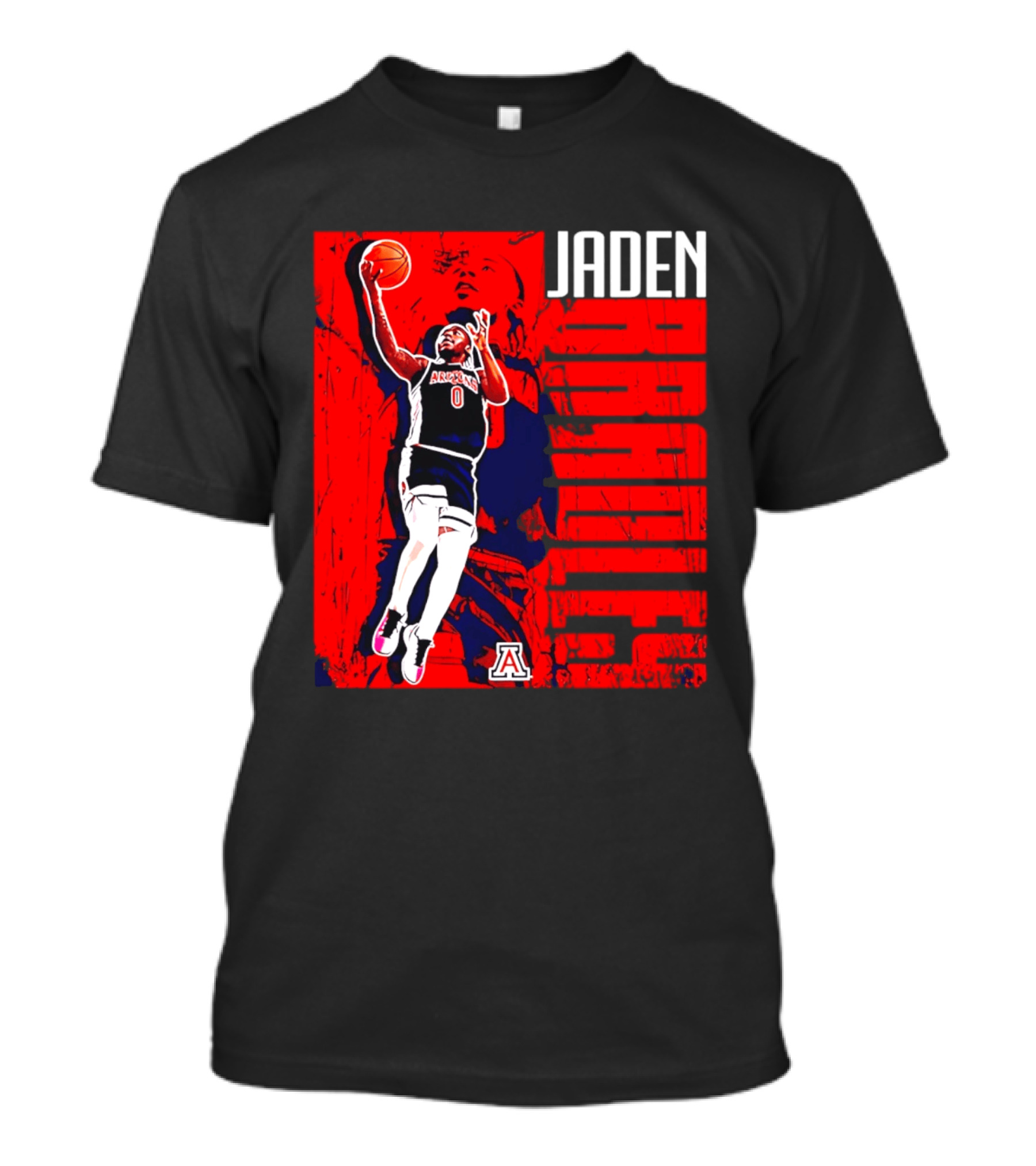 Jaden Bradley Arizona Wildcats NCAA Basketball Player Collage T-Shirt