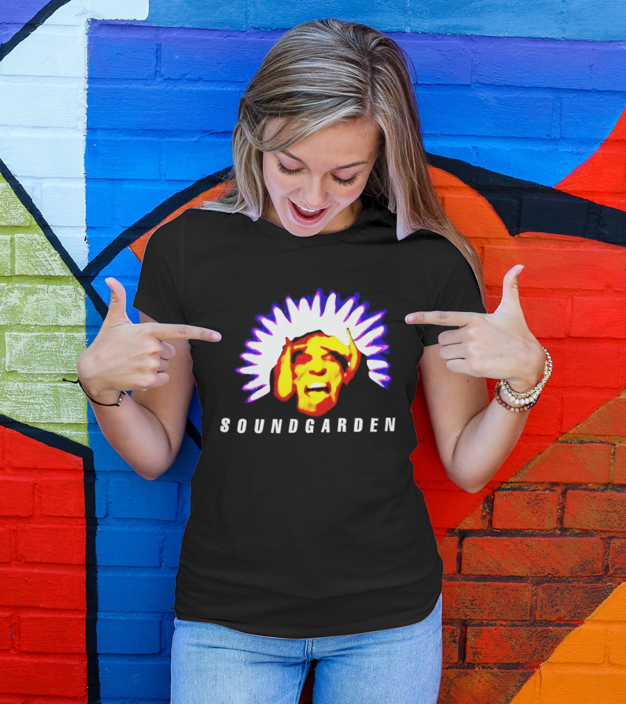 Soundgarden Black Hole Sun Surreal Face Psychedelic T-Shirt