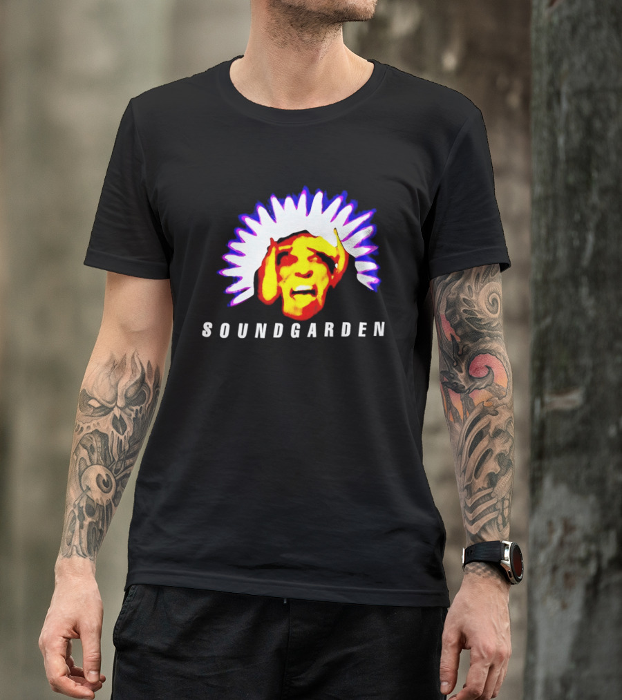 Soundgarden Black Hole Sun Surreal Face Psychedelic T-Shirt