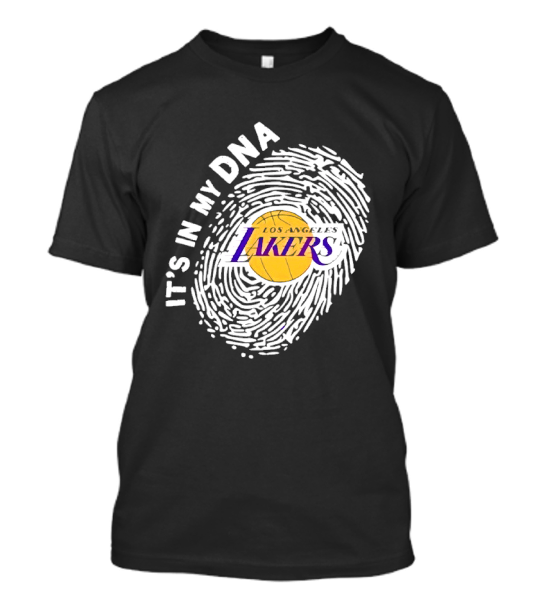 Los Angeles Lakers It's In My DNA Fingerprint T-Shirt