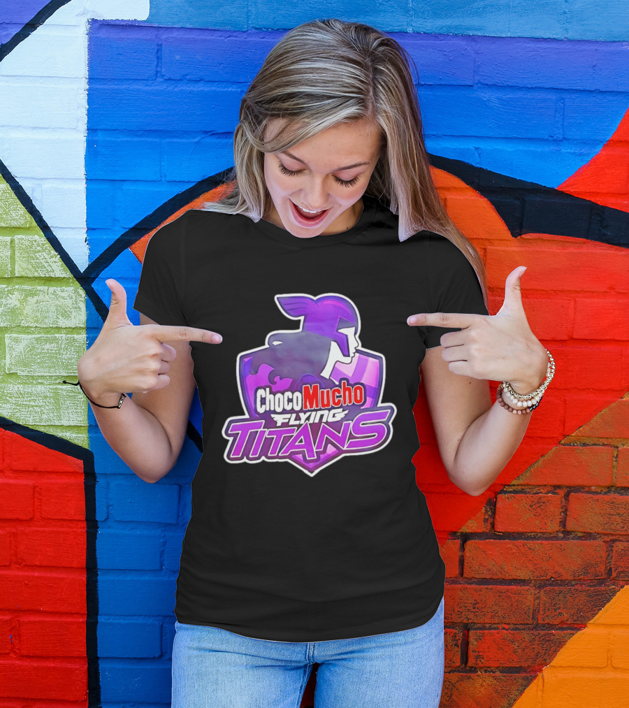 Choco Mucho Flying Titans Purple Shield T-Shirt