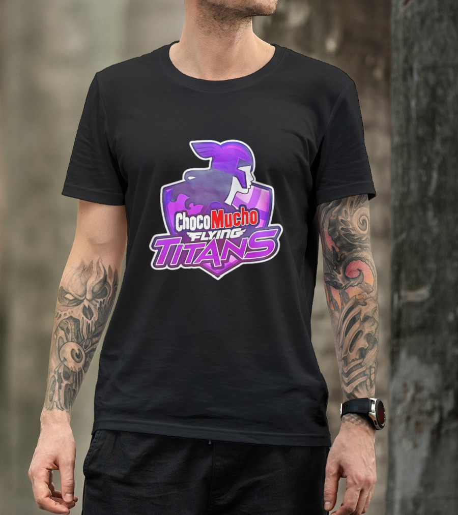 Choco Mucho Flying Titans Purple Shield T-Shirt