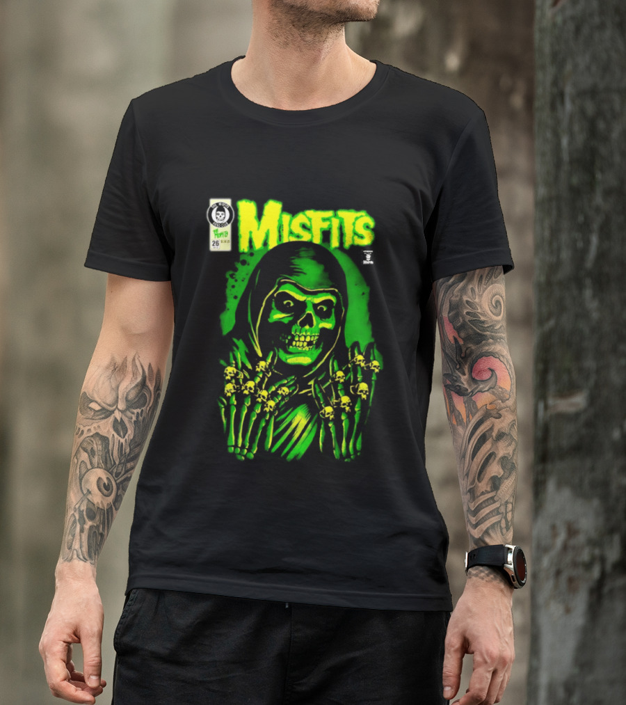 Misfits Crimson Ghost Reaper Emerald Hell Yesterdays WonderCon Anaheim 2026 Exclusives T-Shirt