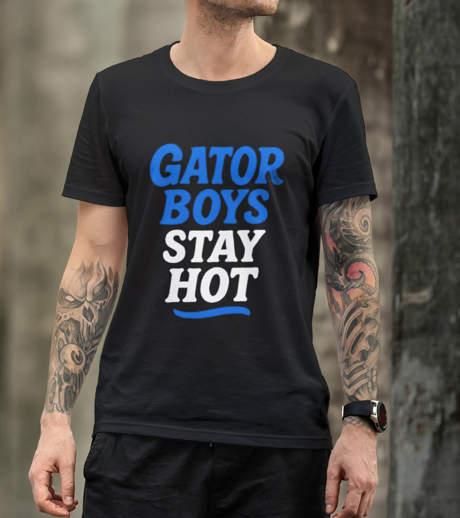 Florida Gator Boys Stay Hot Blue And White T-Shirt