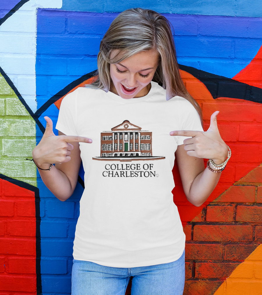 College Of Charleston Randolph Hall Building Classic Architecture T-Shirt