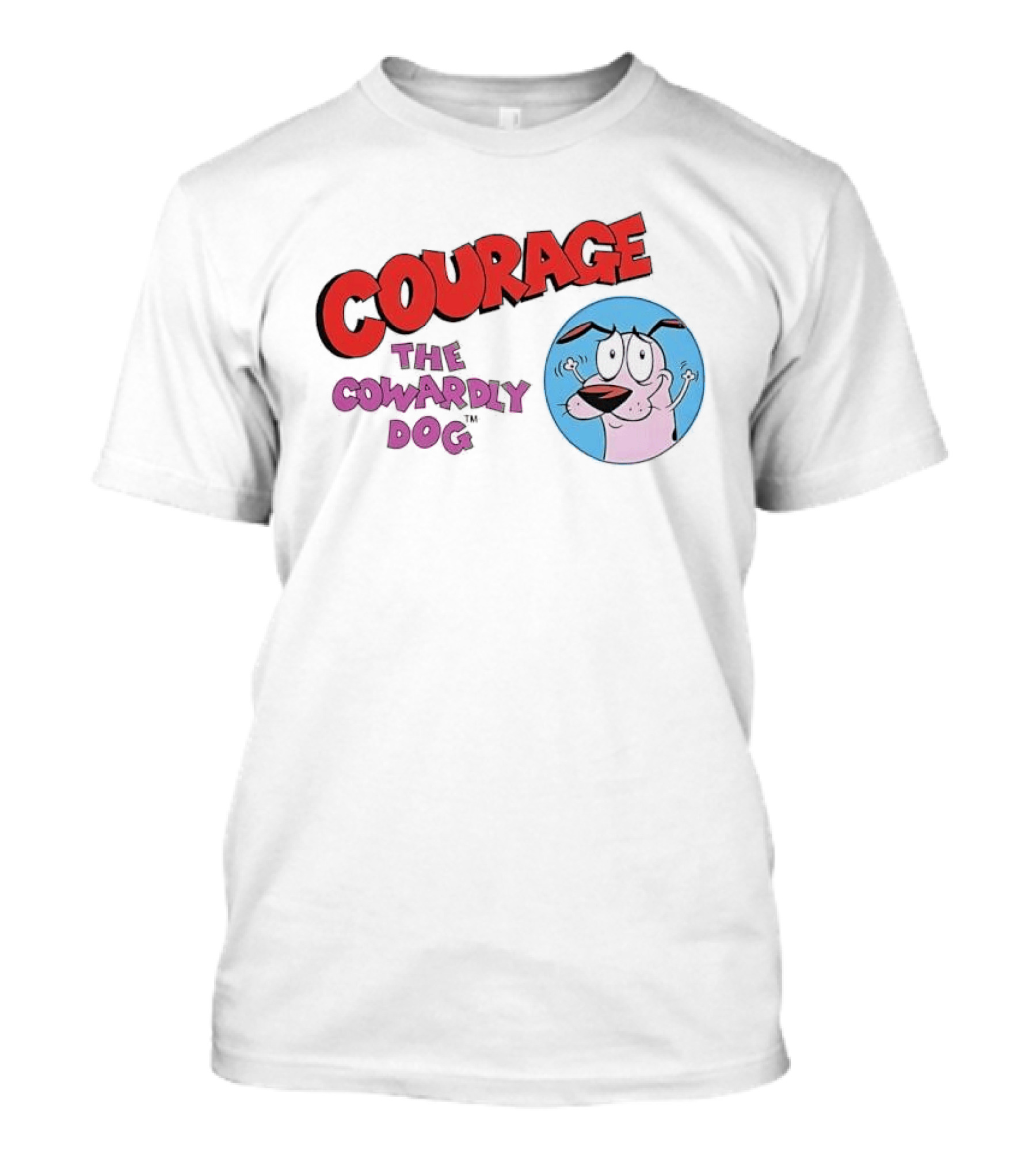 Courage The Cowardly Dog Cartoon Classic Animation T-Shirt