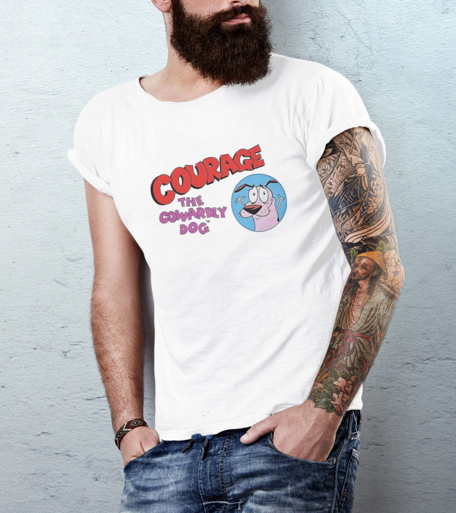 Courage The Cowardly Dog Cartoon Classic Animation T-Shirt