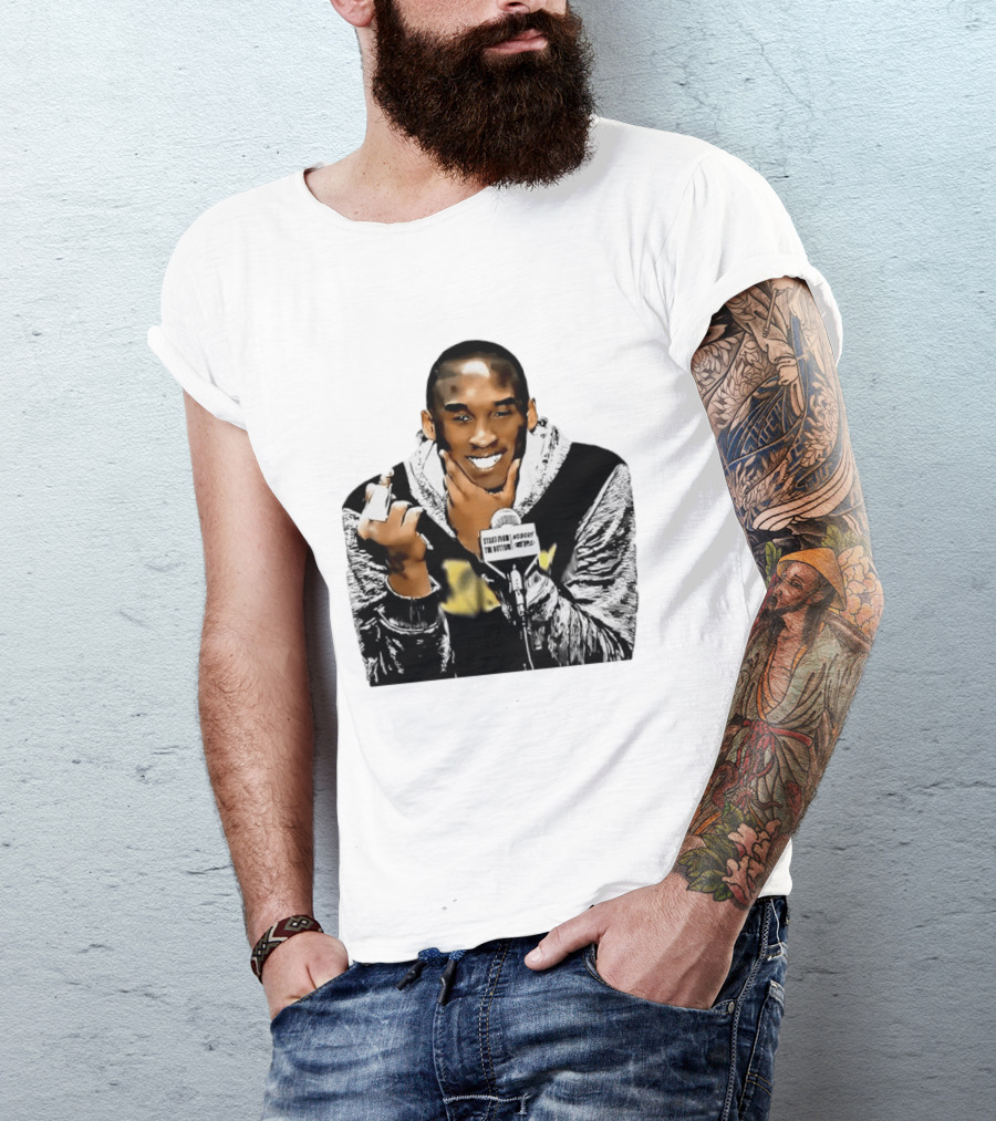 Kobe Bryant Iconic Middle Finger Moment At Press Conference T-Shirt