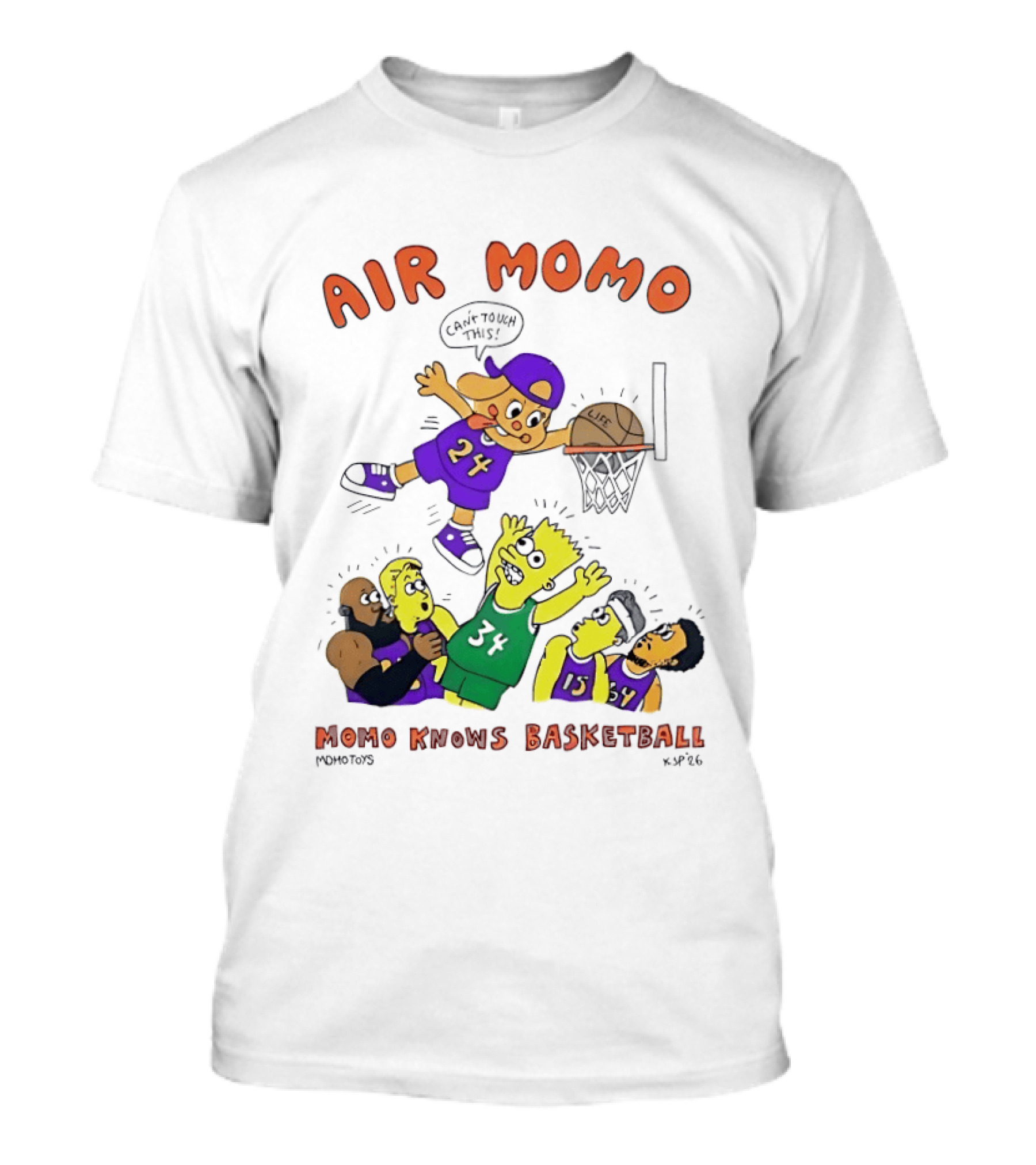 Air Momo Can't Touch This Momo Knows Basketball 24 T-Shirt