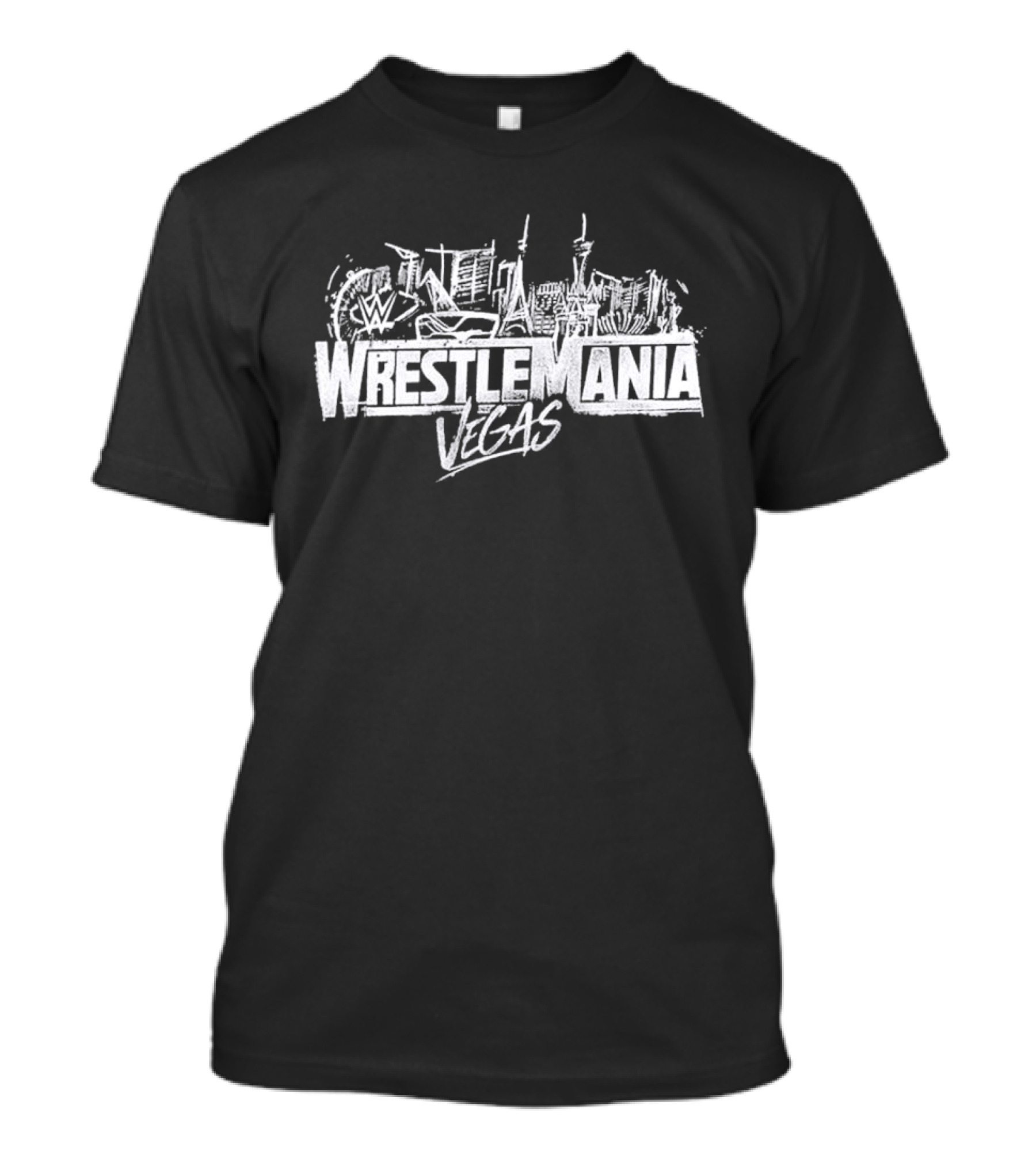 WWE Wrestlemania 42 Vegas 2026 Las Vegas Skyline Event T-Shirt