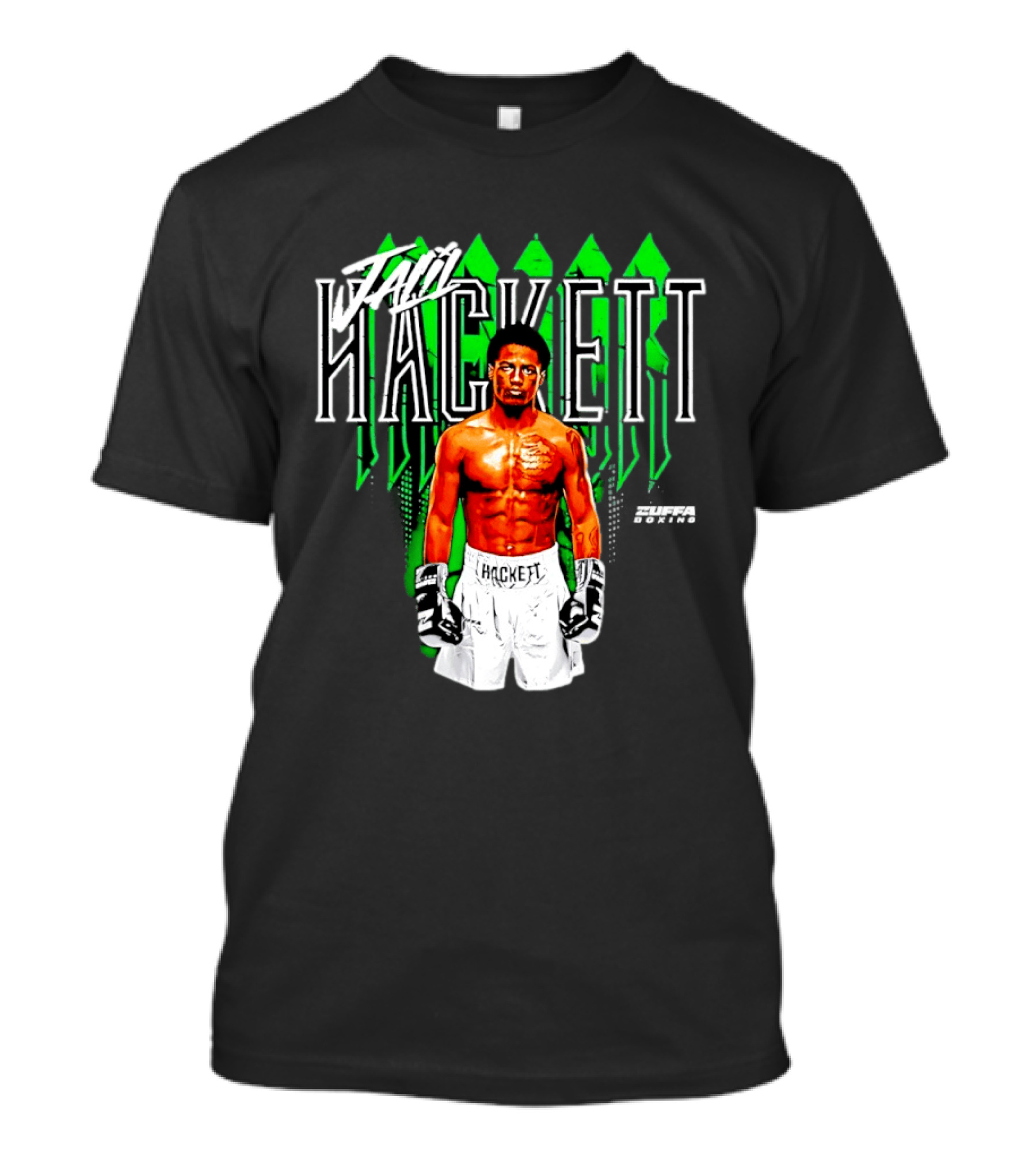 Jalil Hackett Signature Boxing Fighter Name Zuffa Boxing T-Shirt