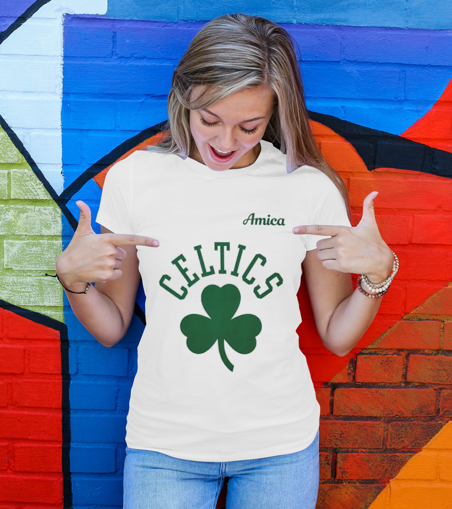 Celtics Amica Shamrock Tatum Back To 0 T-Shirt