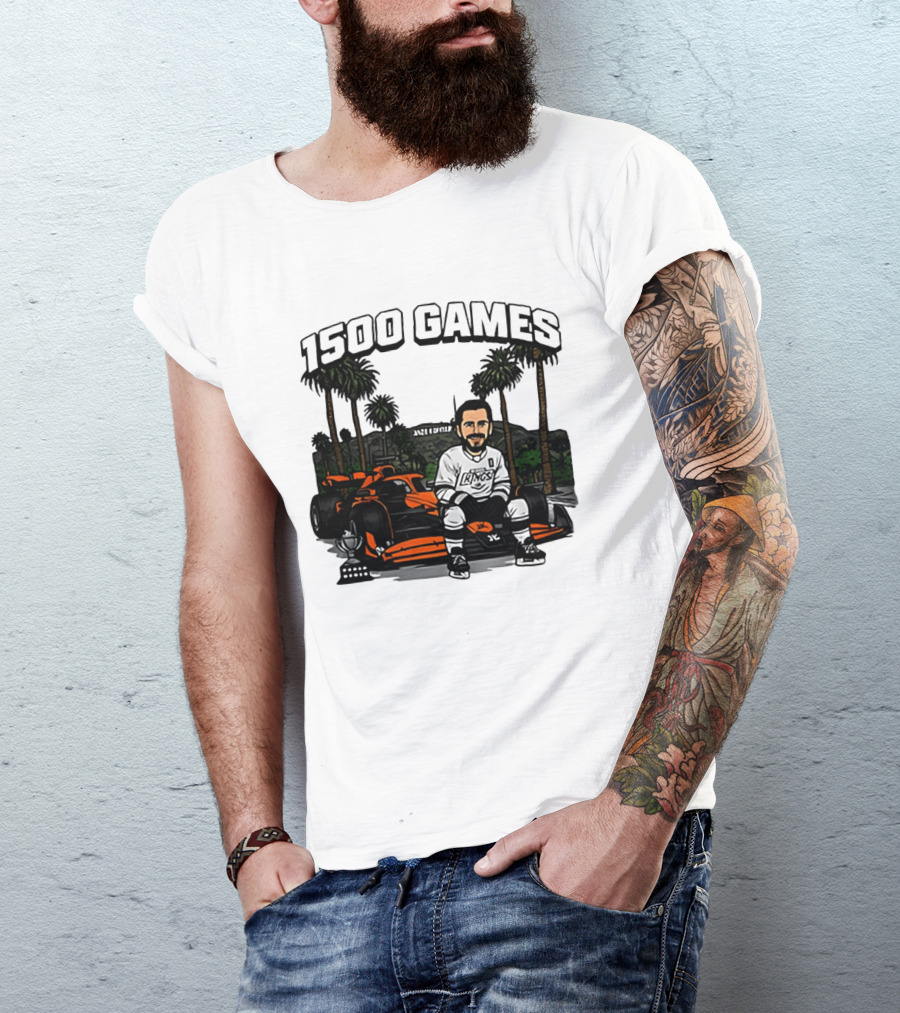 Los Angeles Kings Anze Kopitar 1500 Games Celebration 2026 T-Shirt