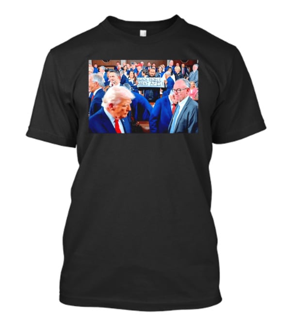 Bblack People Aren't Apes Satirical Political Statement In Political Gathering T-Shirt