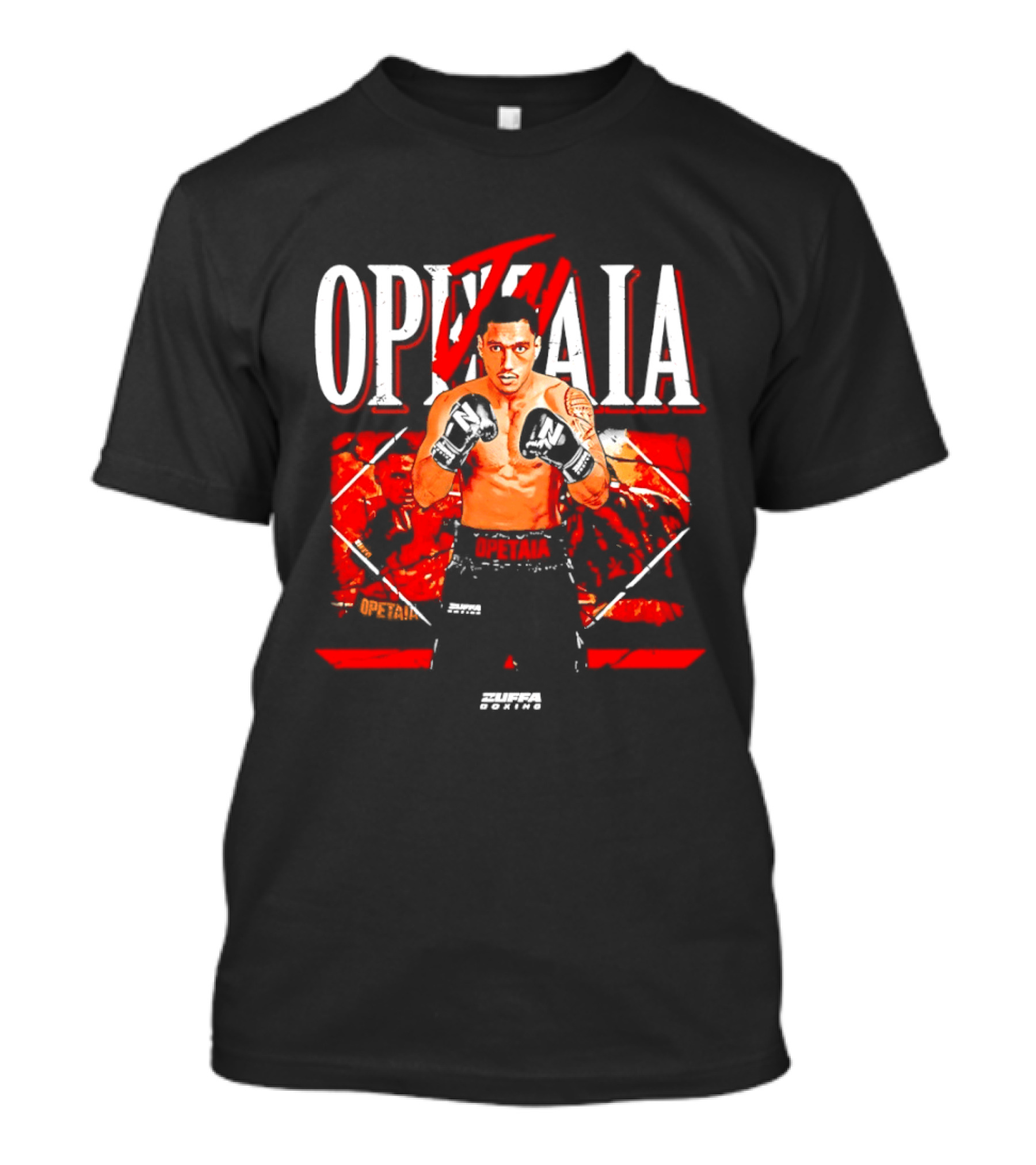 Jai Opetaia Boxing Zuffa Fighter Dynamic Pose T-Shirt