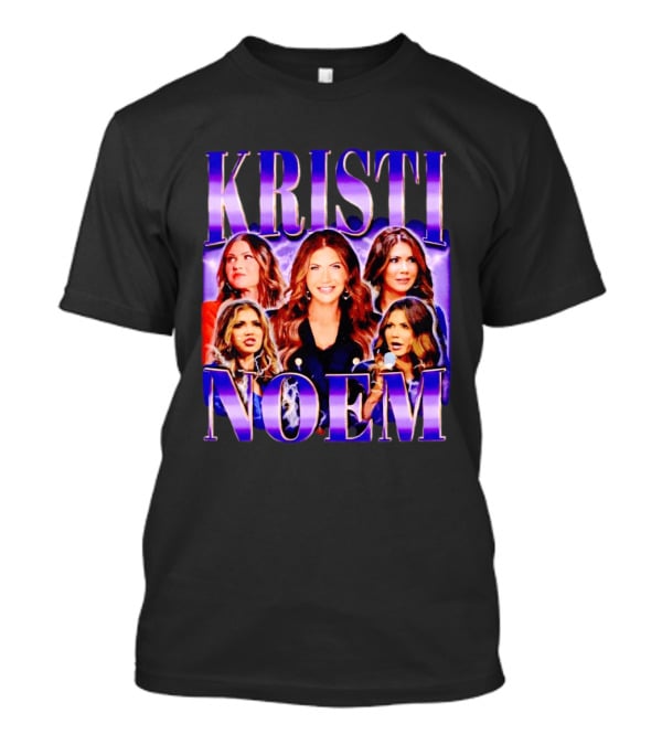 Kristi Noem Collage Purple Aesthetic T-Shirt