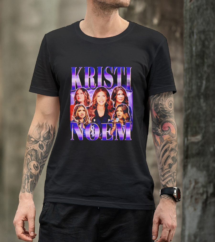 Kristi Noem Collage Purple Aesthetic T-Shirt