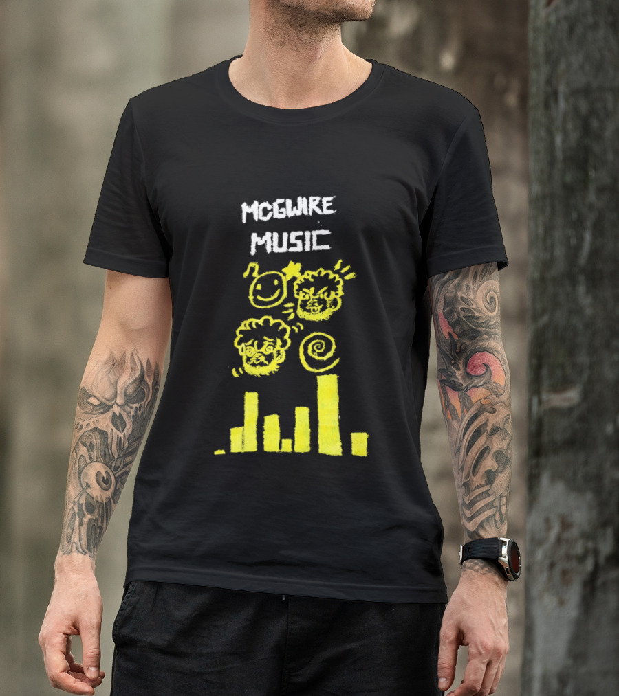 Mcgwire Music Chart With Smiley Faces And Music Bars T-Shirt
