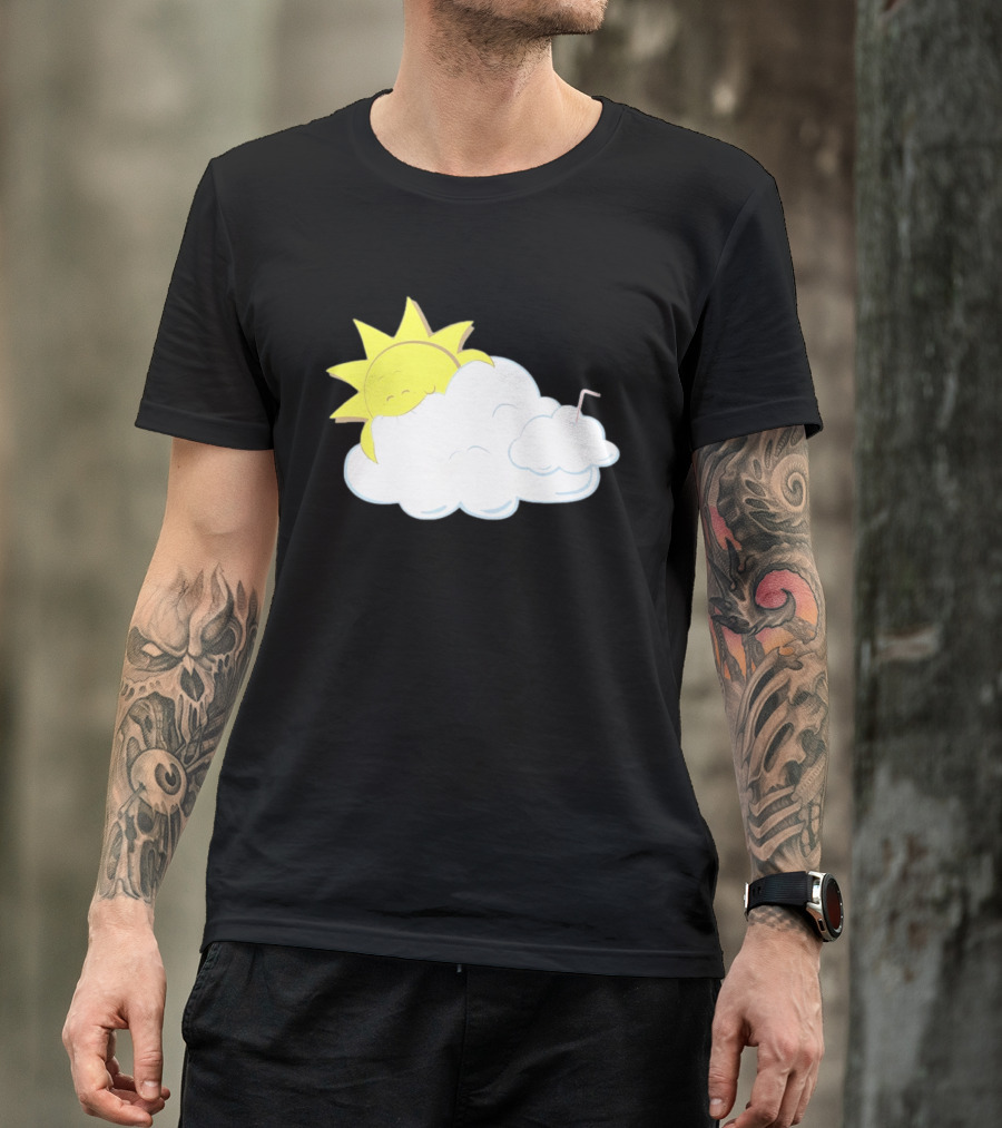 Sun Eating A Cloud Cartoon T-Shirt