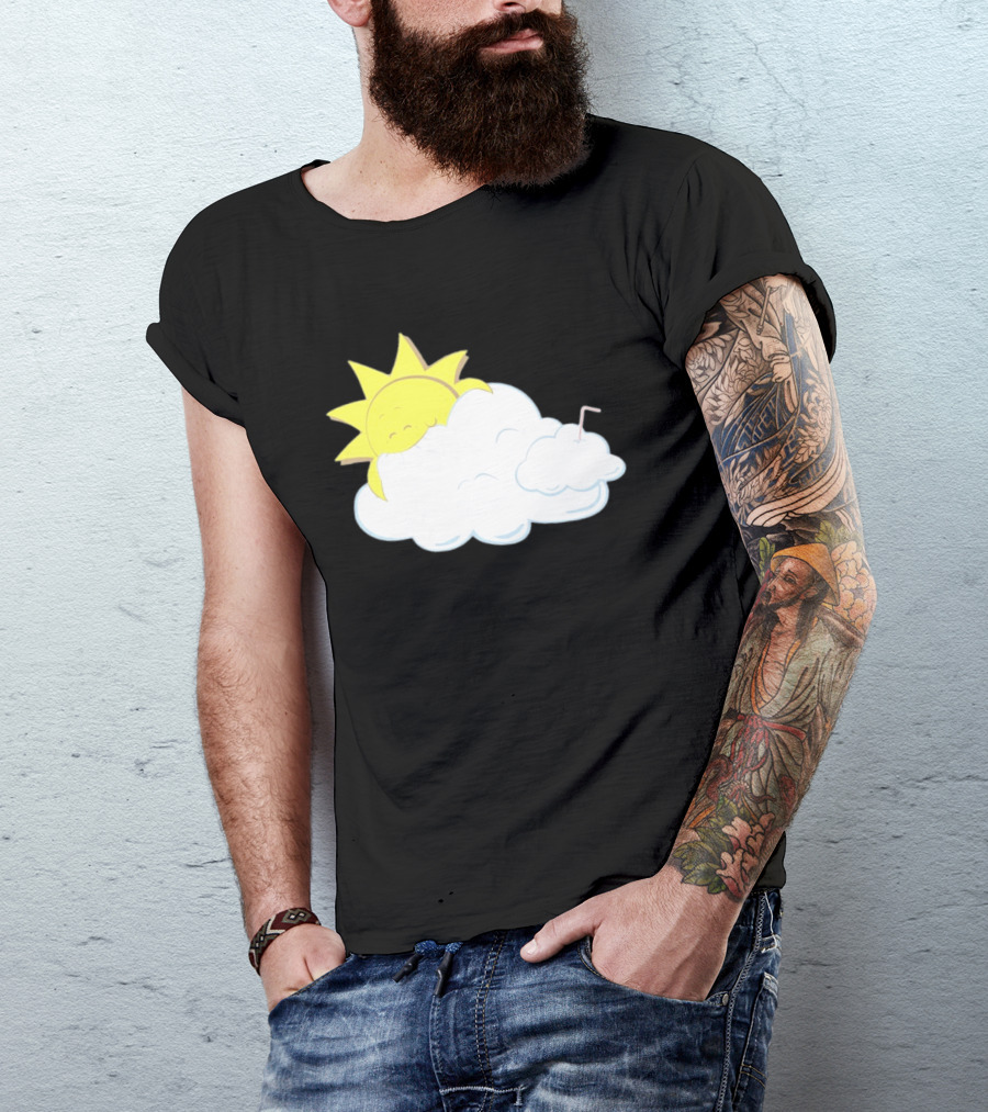 Sun Eating A Cloud Cartoon T-Shirt