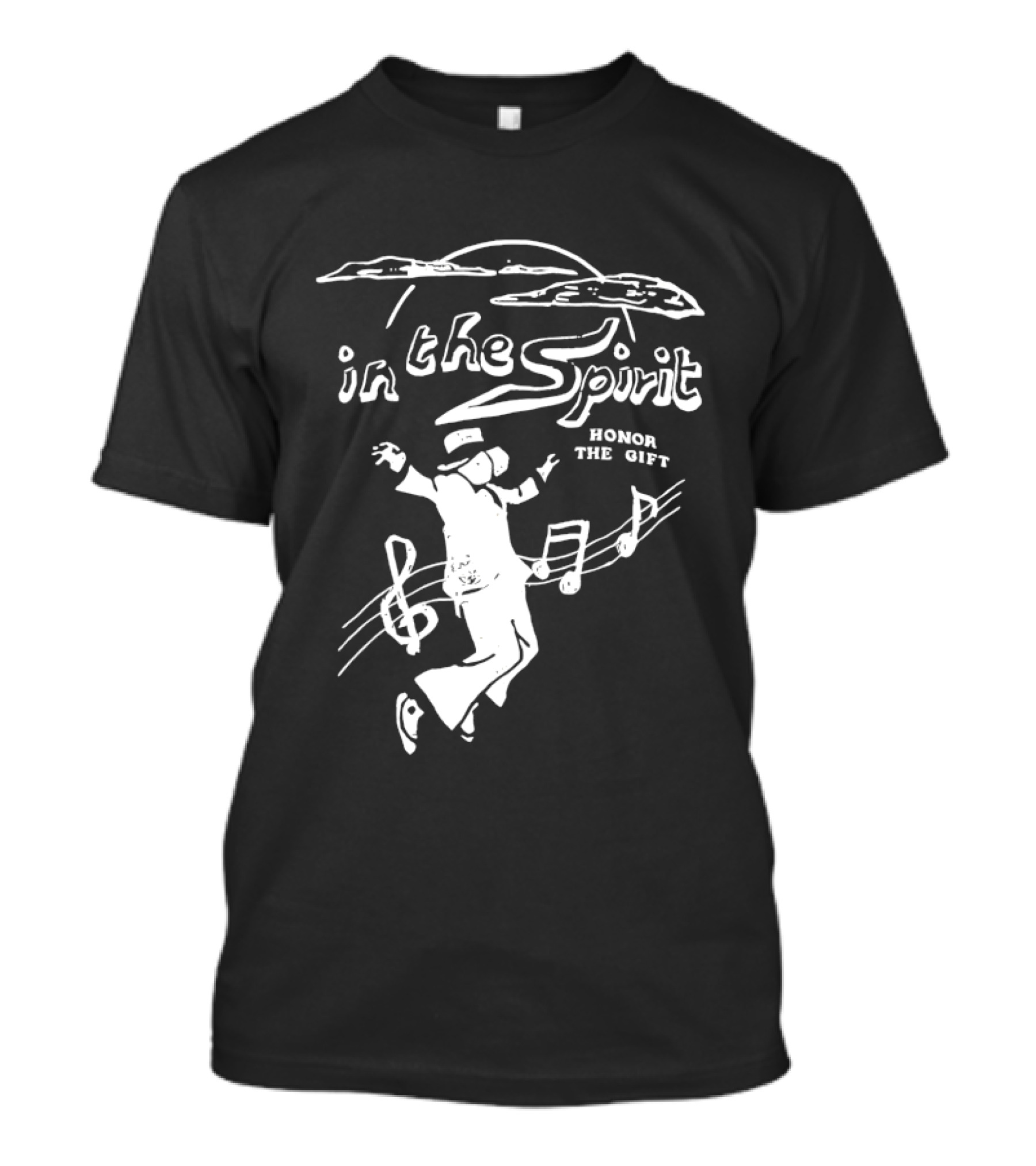 In The Spirit Honor The Gift Dancing Music Notes T-Shirt