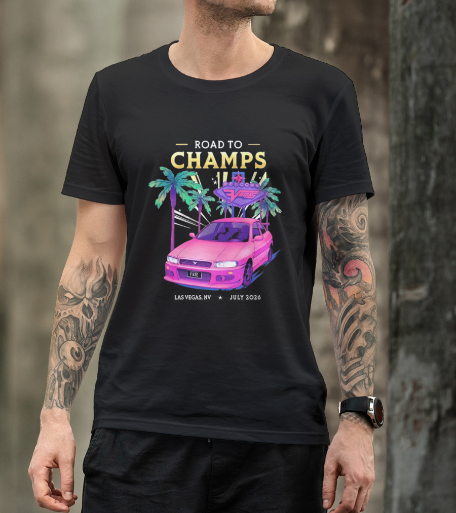 Road To Champs Faze Welcome Las Vegas 2026 T-Shirt