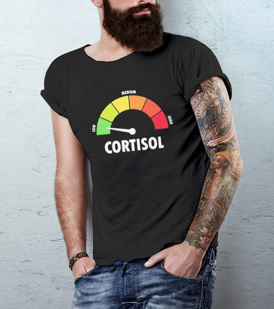 Low Medium High Cortisol Meter T-Shirt