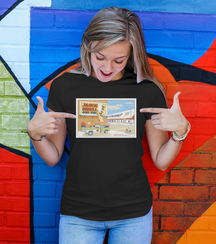 Jason Isbell And The 400 Unit March 6 7 2026 The Salt Shed Chicago IL Tour Vintage Truck Billboard Scene T-Shirt