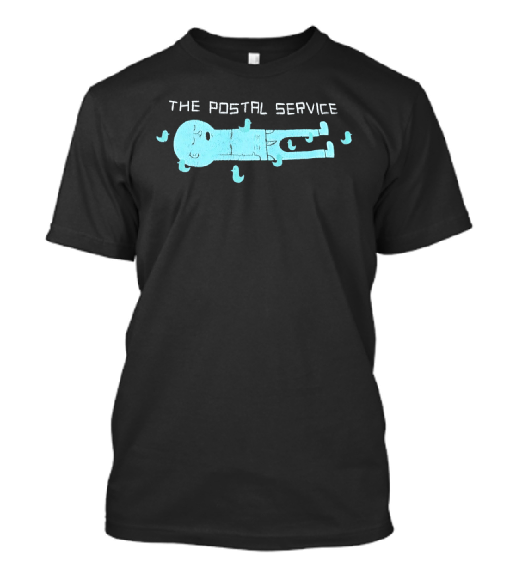 The Postal Service Key Imagery With Blue Bird T-Shirt