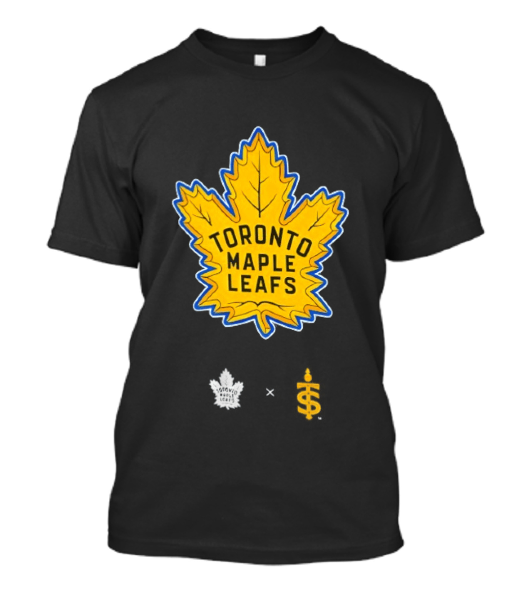 Toronto Maple Leafs Toronto Sceptres Collaboration Yellow Maple Leaf T-Shirt