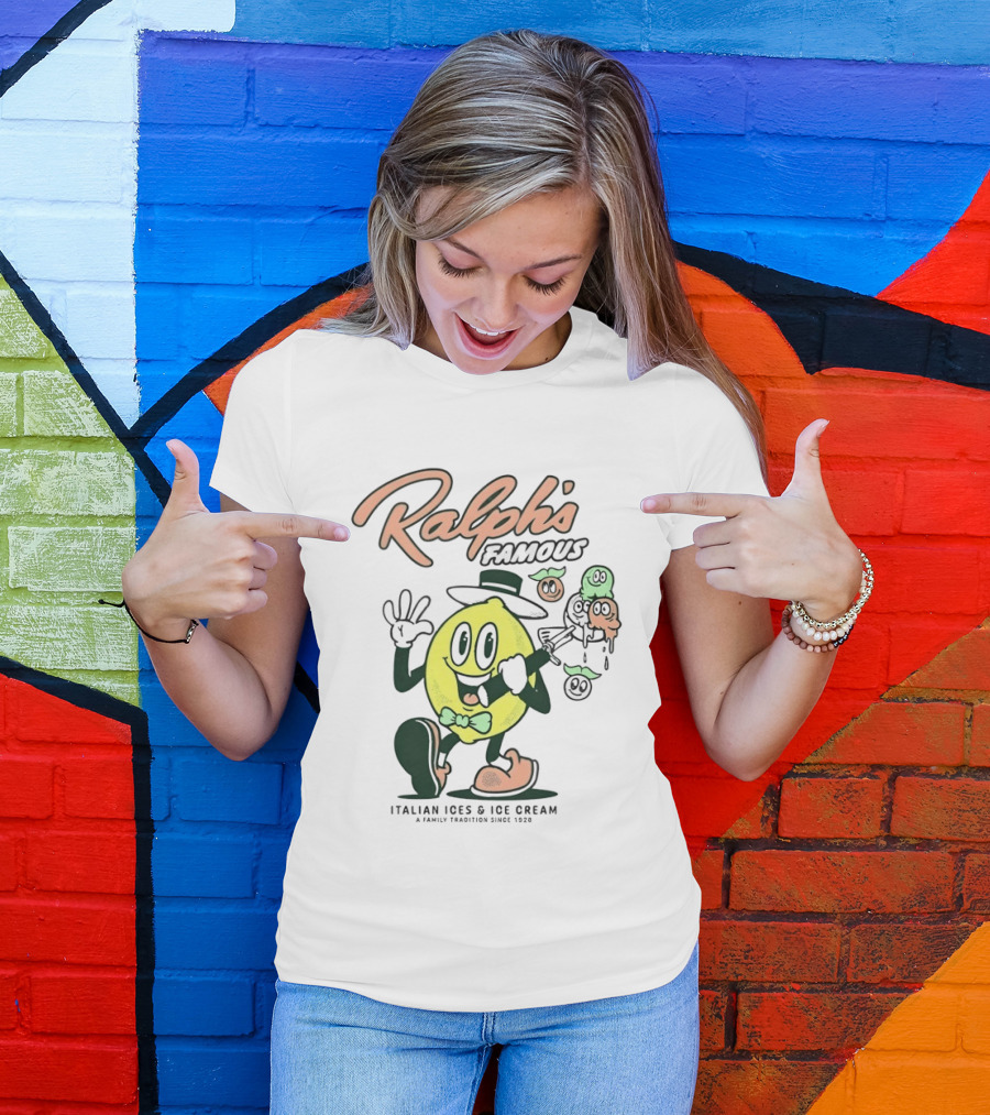 Ralph's Famous Italian Ices Ice Cream Family Tradition Since 1928 T-Shirt