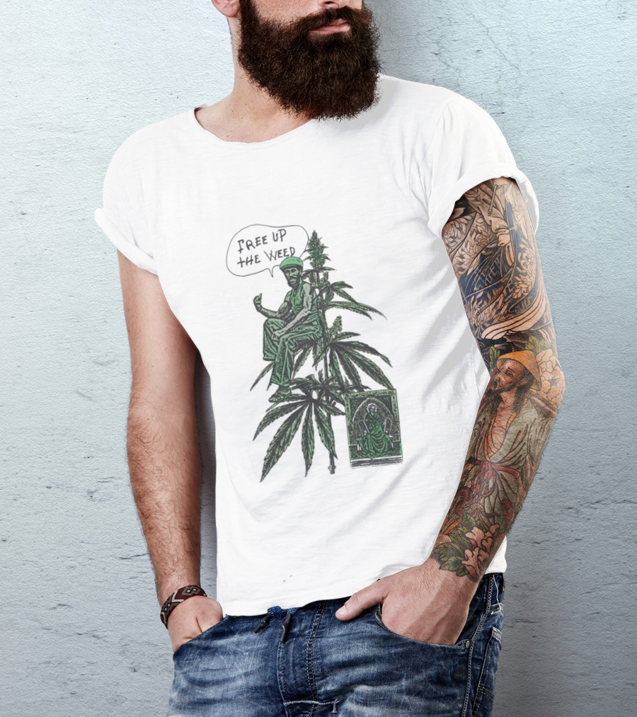 Free Up The Weed Lee Scratch Perry Cannabis T-Shirt