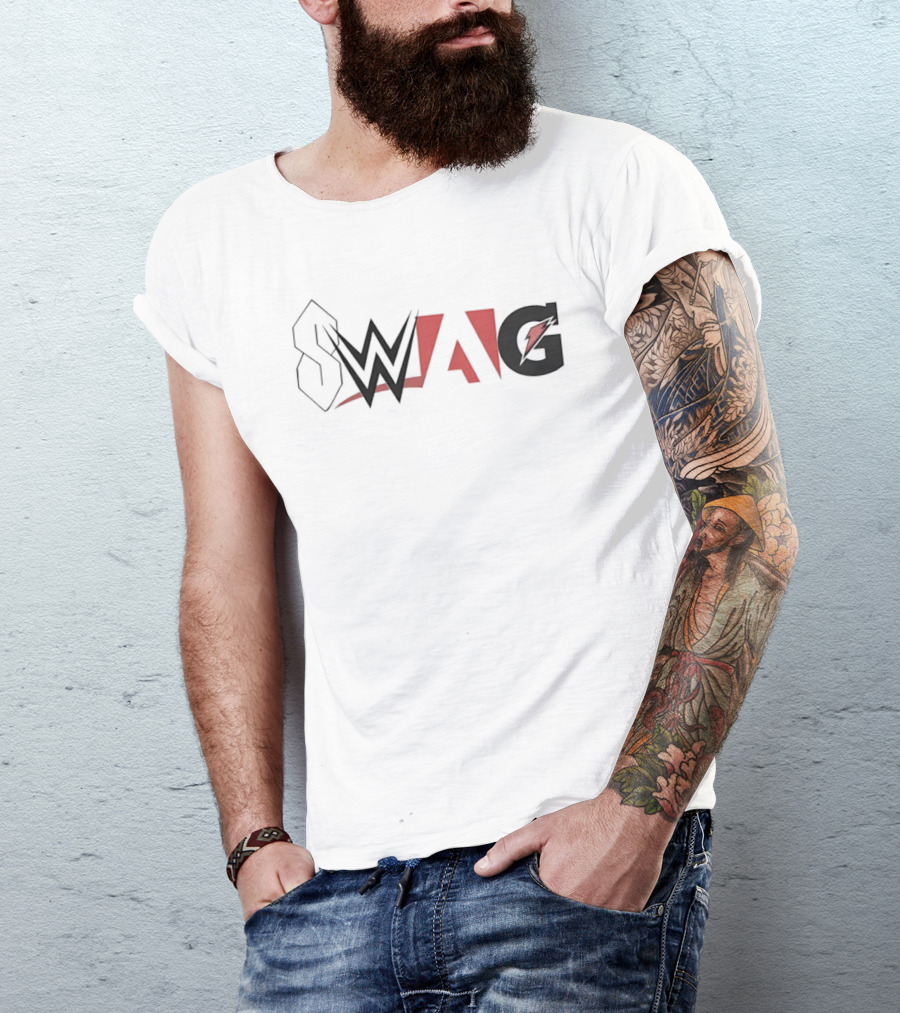 SWAG Stussy S WWE Adobe Gatorade Mashup T-Shirt