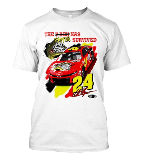 William Byron 24 NASCAR Chevrolet Camaro Raptor Survived King Of Tough T-Shirt