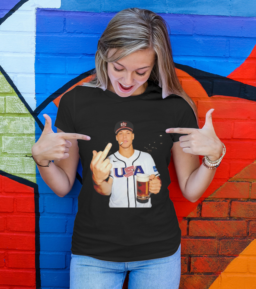 USA Basketball Team After Hours Middle Finger Aaron Judge T-Shirt
