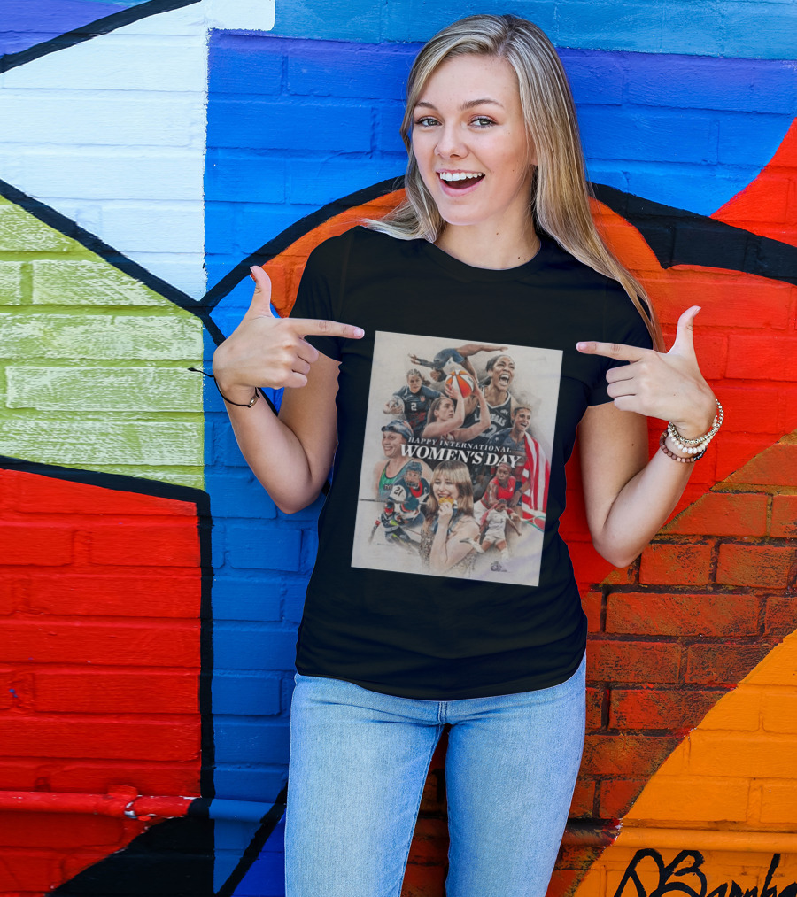 Happy International Women's Day Celebrating Athletic Excellence US Olympics 2026 T-Shirt