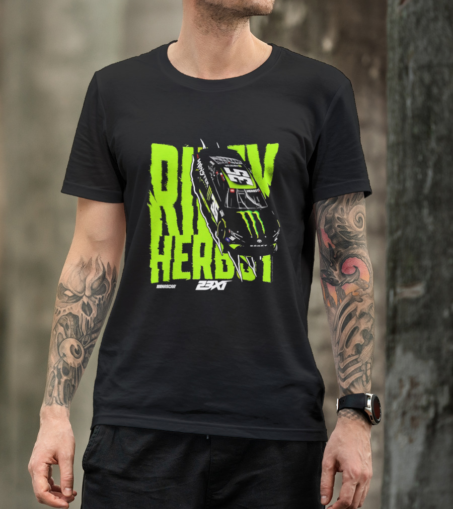 Riley Herbst No 35 Toyota Camry Monster Energy Racing 23XI NASCAR T-Shirt