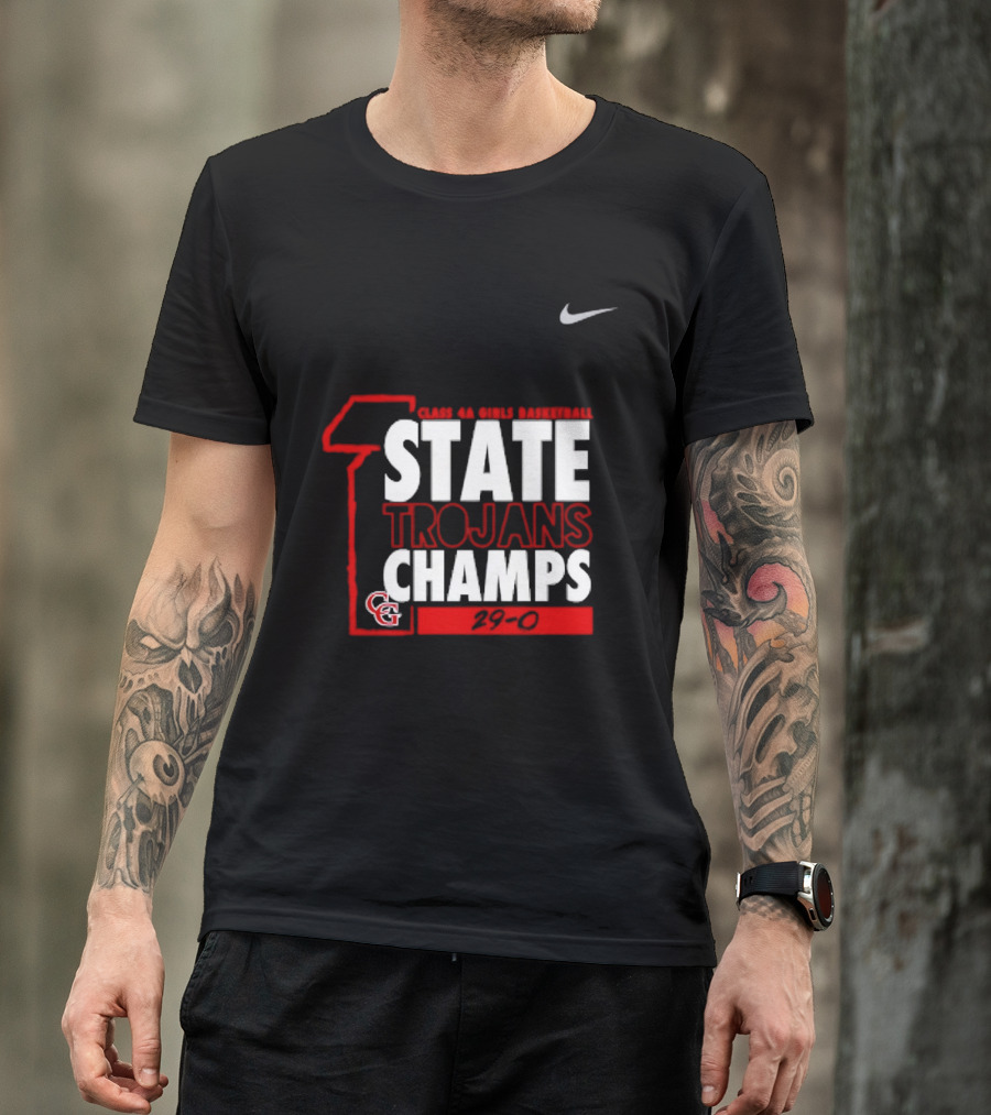Center Grove Trojans Girls Basketball Class 4A State Champs 29 0 Nike T-Shirt